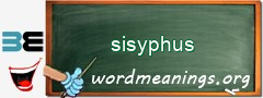 WordMeaning blackboard for sisyphus